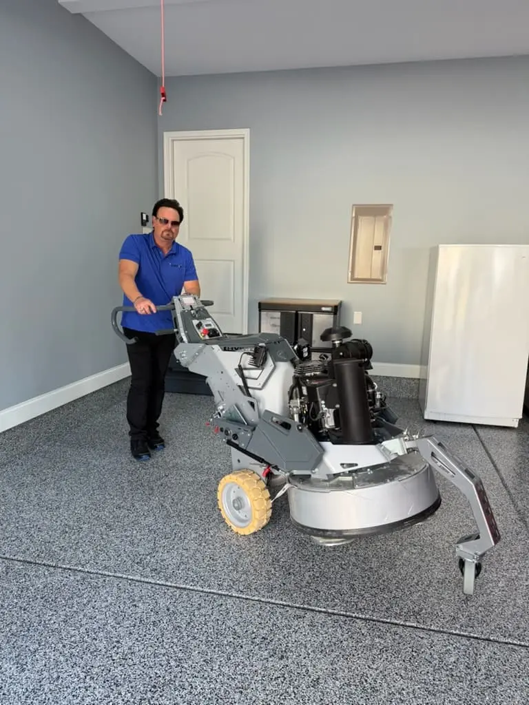 Gemstone Coating team and concrete coating work